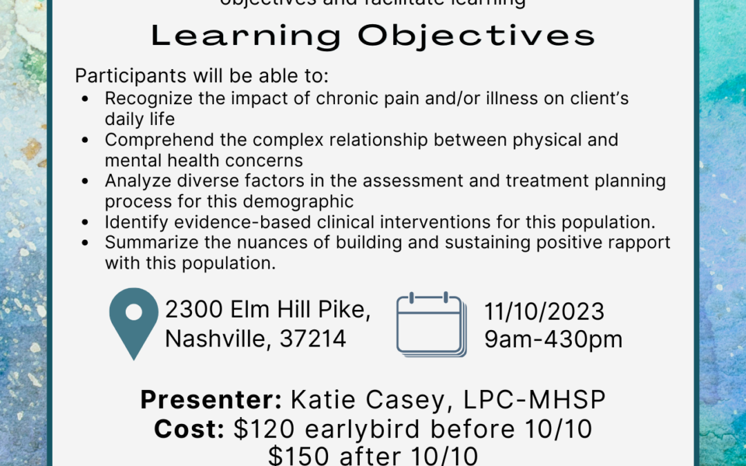 In-Person Training, Pain, Illness, and Mental Health: A Holistic Approach