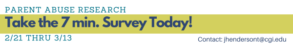 Parent Abuse Research Survey is Open