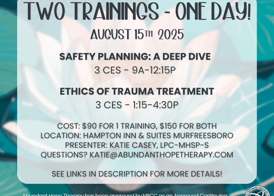In-person Ethics and Suicide Prevention CEs – All in 1 day!