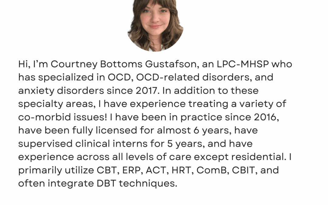 Offering Supervision & OCD/Anxiety Disorder Consultation
