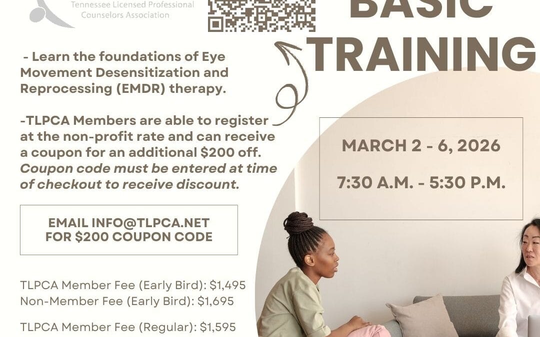 TLPCA is partnering with EMDR Consulting to bring EMDR Training to middle TN!