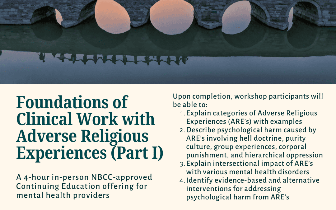4-hr In Person CE on Adverse Religious Experiences