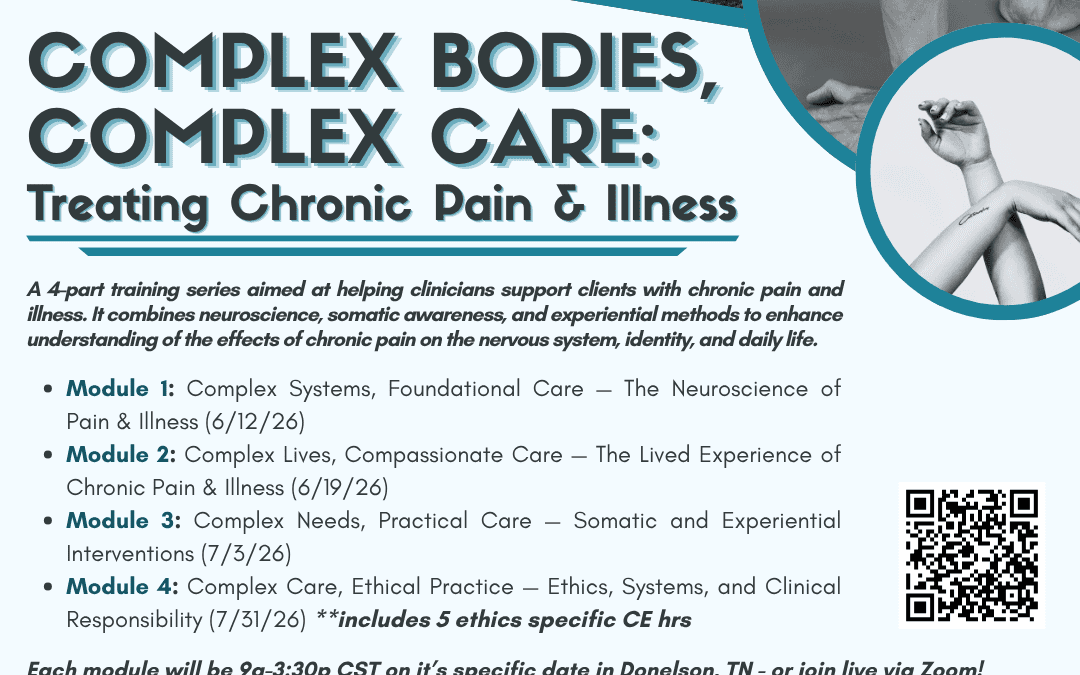 Chronic Pain & Illness CEs – Virtual and In-person!