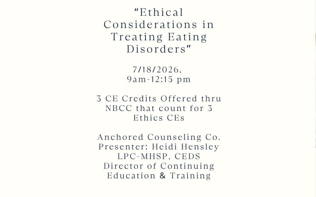 3 Ethics CE’s in person