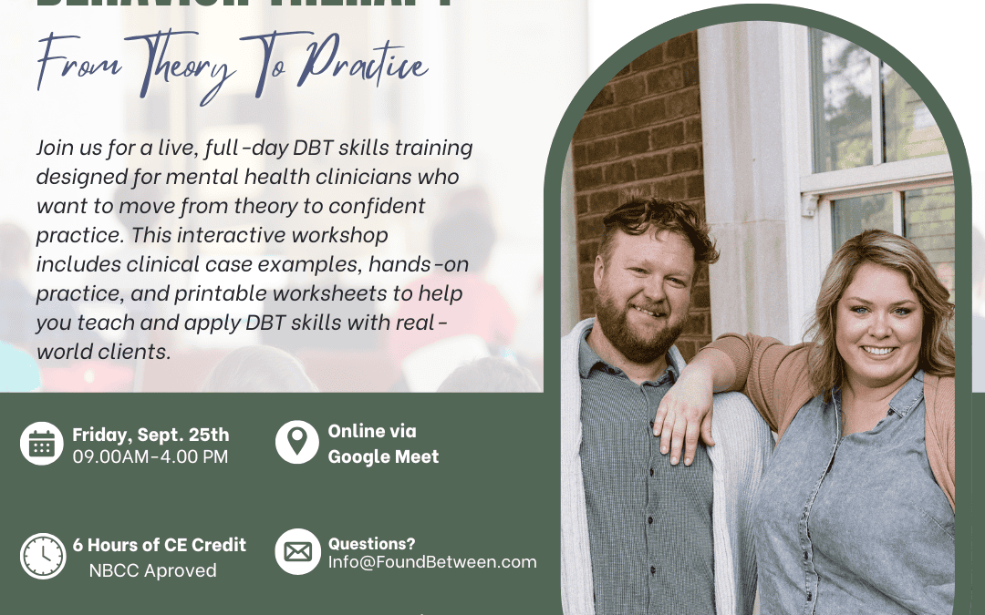 6 CE: DBT From Theory To Practice Training – Online