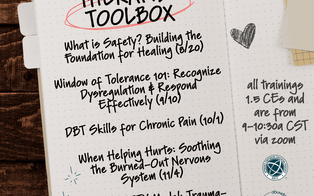 Therapist Toolbox: 5 New Virtual CE Opportunities