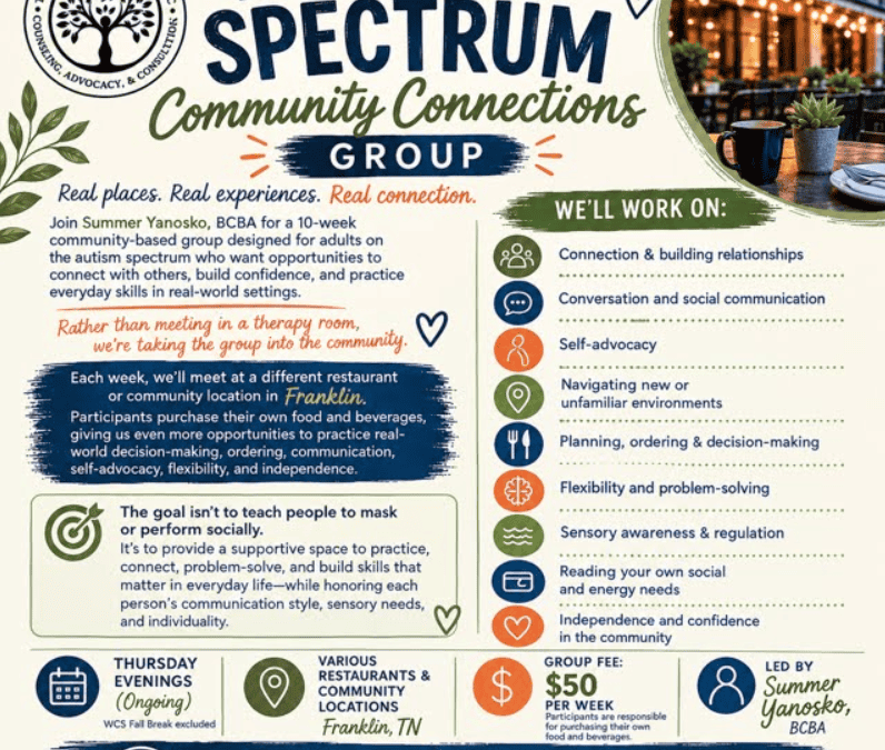 Neurodivergent Adults: Community Connection Group