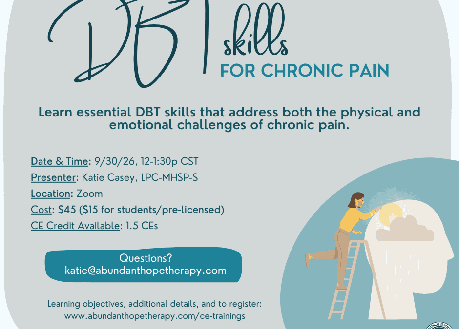 DBT Skills for Chronic Pain Virtual Training