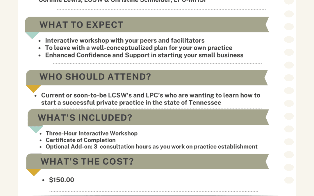Workshop for Aspiring Solo Practitioners